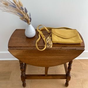 H&M Mustard yellow cross body bag with tassels